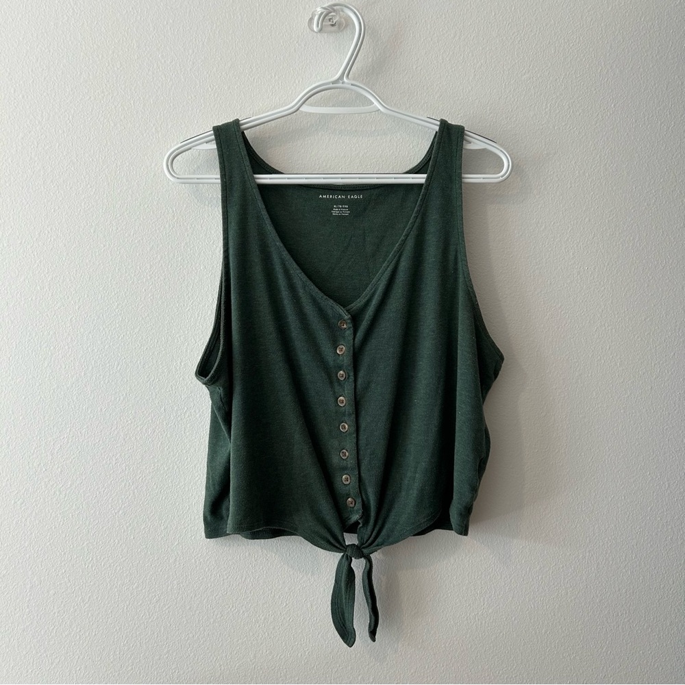 American Eagle AEO green tank top